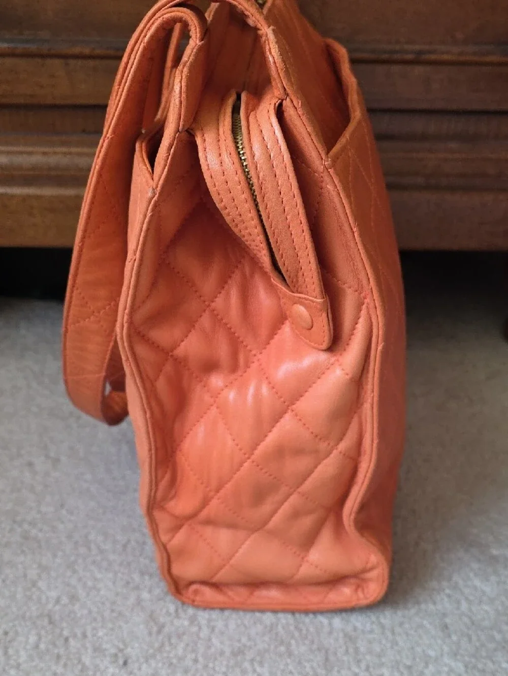 CHANEL Quilted Timeless Leather CC Turnlock Tote